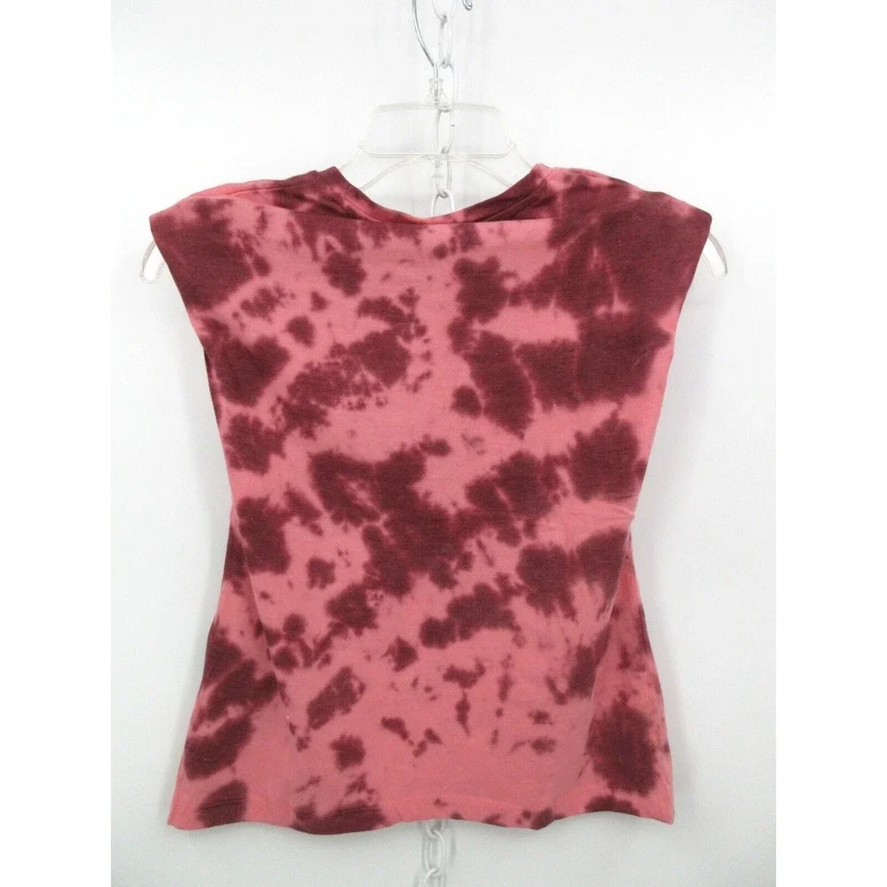 HUDSON KIDS TIE DYE TANK TOP Girl's Size Large 12-14 CABERNET (Pink And‎ Maroon)
